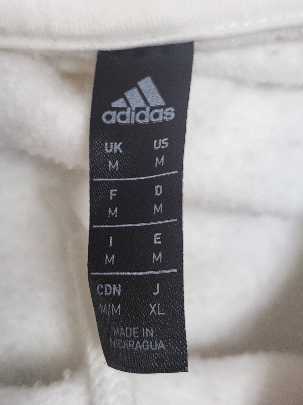 Adidas Mens Medium 2 Tone Bos Hdy Sweatshirt Multi Sports White Red /Blue Logo - Picture 8 of 11